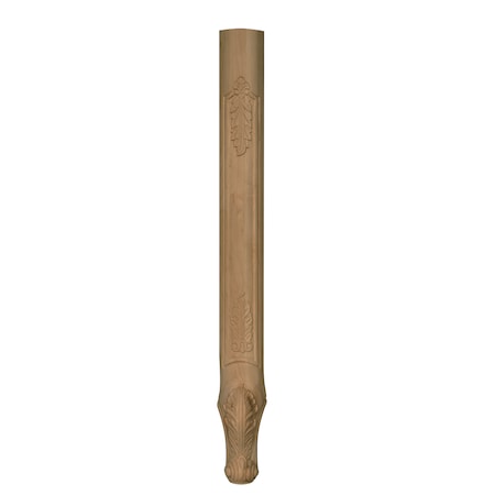 29 X 2 5/8 X2 French Carved Corner Leg In Soft Maple
